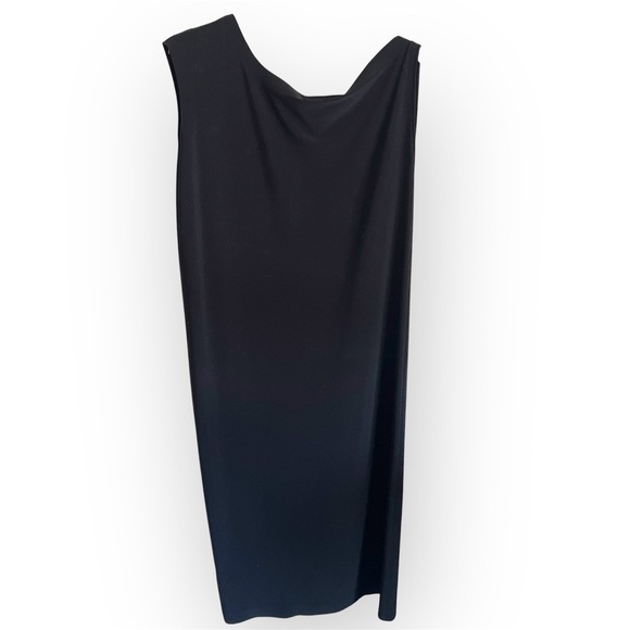 Norma Kamali Drop Shoulder Sheath Dress, black, stretchy jersey, size S - Picture 7 of 12